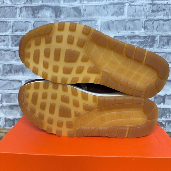 Nike Air Max 1 Houndstooth 2019 Bronze Eclipse Orange CT1207-200 Mens Size 6 New - Picture 6 of 7